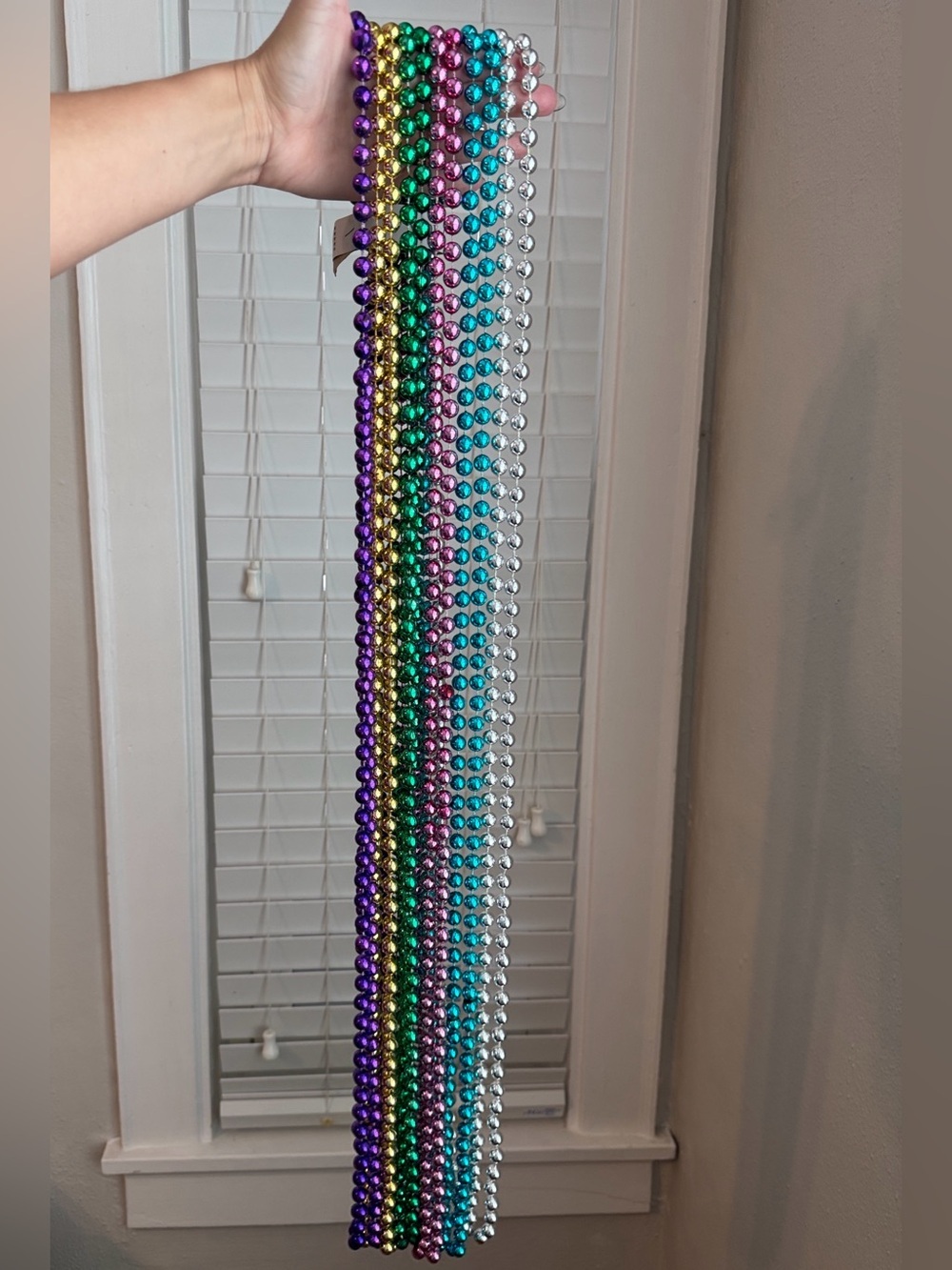 Mardi Gras Beads 28” Bulk Wholesale Dozen Lots Purple Gold Green Parade Beads
